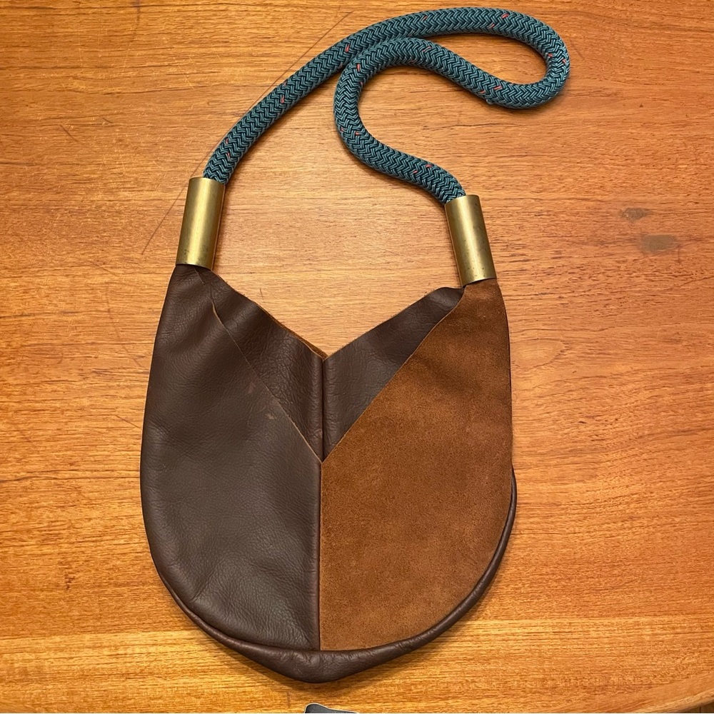 Wildwood Oyster Co Original Wildwood Bag Small Crossbody Brown Leather